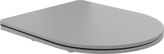 Mexen abattant de toilette à fermeture lente slim, duroplast, gris clair mat - 39740061