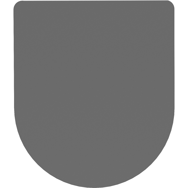 Mexen abattant à descente amortie slim, duroplast, gris foncé mat - 39740071