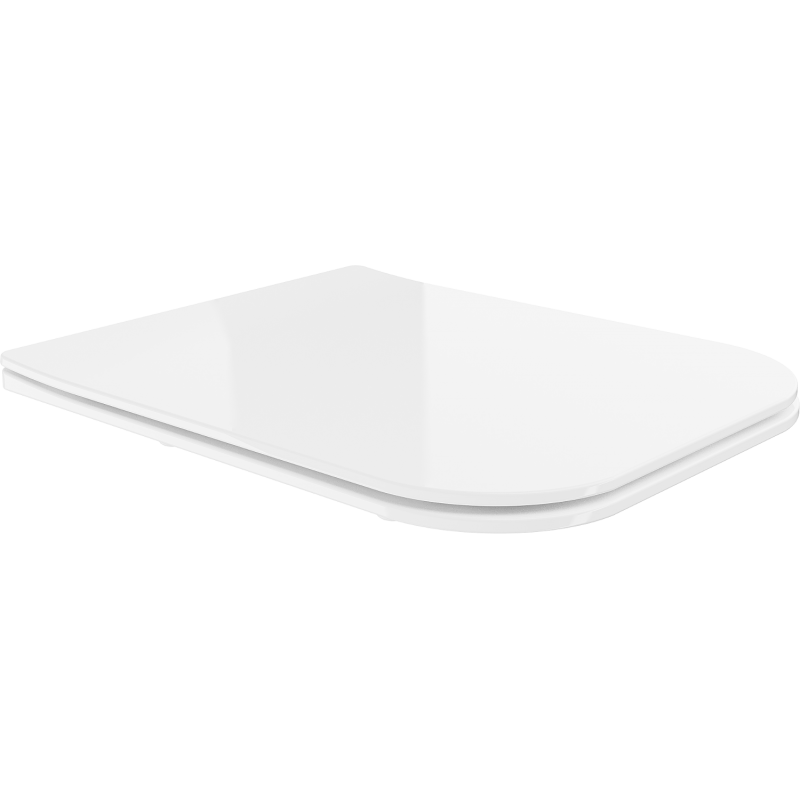 Mexen Madox abattant à fermeture lente slim, duroplast, blanc brillant - 39154000