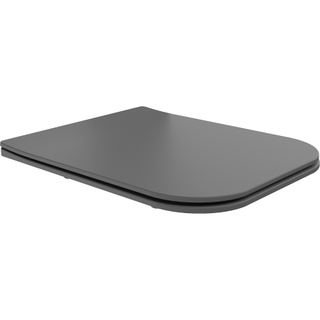 Mexen Madox abattant slim à descente lente, duroplast, gris foncé mat - 39154061