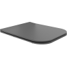 Mexen Madox abattant slim à descente lente, duroplast, gris foncé mat - 39154061