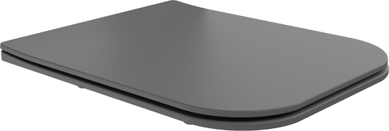 Mexen Madox abattant slim à descente lente, duroplast, gris foncé mat - 39154061