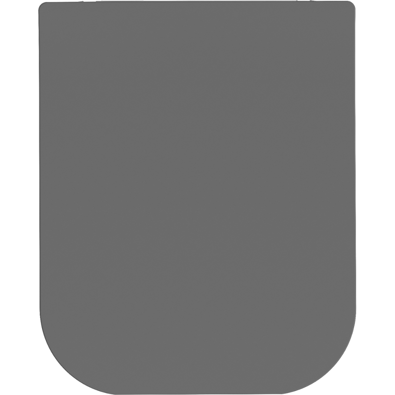 Mexen Madox abattant à descente lente slim, duroplast, gris foncé mat - 39154061