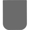 Mexen Madox abattant slim à descente lente, duroplast, gris foncé mat - 39154061