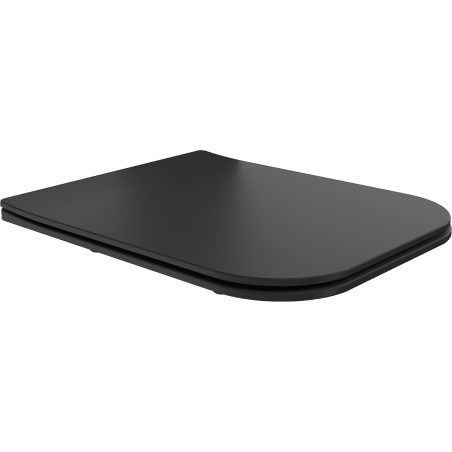 Mexen Madox abattant à descente lente slim, duroplast, noir mat - 39154085