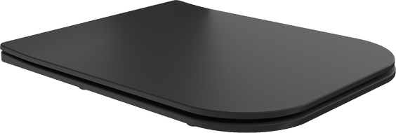 Mexen Madox abattant à descente lente slim, duroplast, noir mat - 39154085