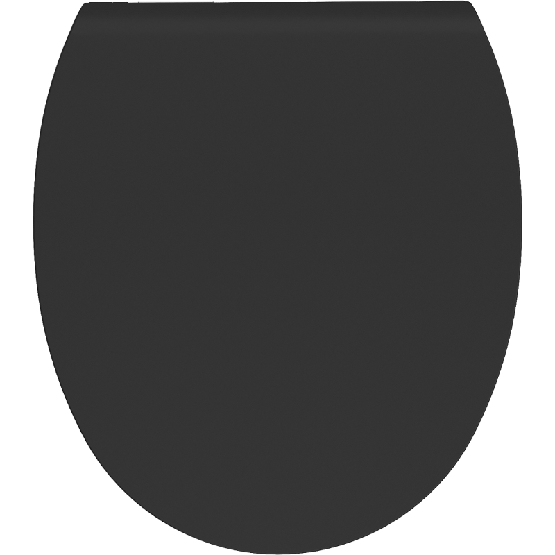 Mexen Egg abattant à descente lente slim, duroplast, noir mat - 39243085