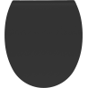 Mexen Egg abattant à fermeture lente et slim, duroplast, noir mat - 39243085