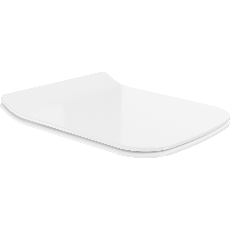 Mexen Cube abattant WC slim à descente progressive, duroplast, brillant blanc - 39240000