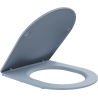 Mexen abattant à fermeture lente slim, duroplast, gris-bleu mat - 39740069