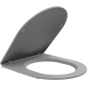 Mexen abattant de toilette à fermeture lente slim, duroplast, gris clair mat - 39740061