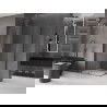 Mexen Velar L Duo cabine de douche coulissante 90 x 80 cm, transparente, gris canon brossé - 871-090-080-02-03-66