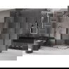 Mexen Velar L Duo cabine de douche coulissante 100 x 90 cm, transparent, métal pistolet - 871-100-090-02-03-95