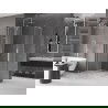 Mexen Velar L Duo cabine de douche coulissante 100 x 90 cm, transparent, nickel brossé - 871-100-090-02-03-97