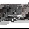 Mexen Velar L Duo cabine de douche coulissante 100 x 90 cm, graphite, chrome - 871-100-090-02-43-01