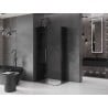 Mexen Velar L Duo cabine de douche coulissante 90 x 80 cm, graphite, gris canon brossé - 871-090-080-02-43-66