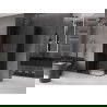 Mexen Velar L Duo cabine de douche coulissante 100 x 90 cm, graphite, noir - 871-100-090-02-43-70