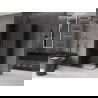 Mexen Velar L Duo cabine de douche coulissante 90 x 80 cm, graphite, gun metal - 871-090-080-02-43-95