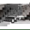 Mexen Velar L Duo cabine de douche coulissante 90 x 80 cm, graphite, nickel brossé - 871-090-080-02-43-97