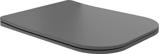 Mexen Teo siège de toilette à descente lente slim, duroplast, gris foncé mat - 39840071