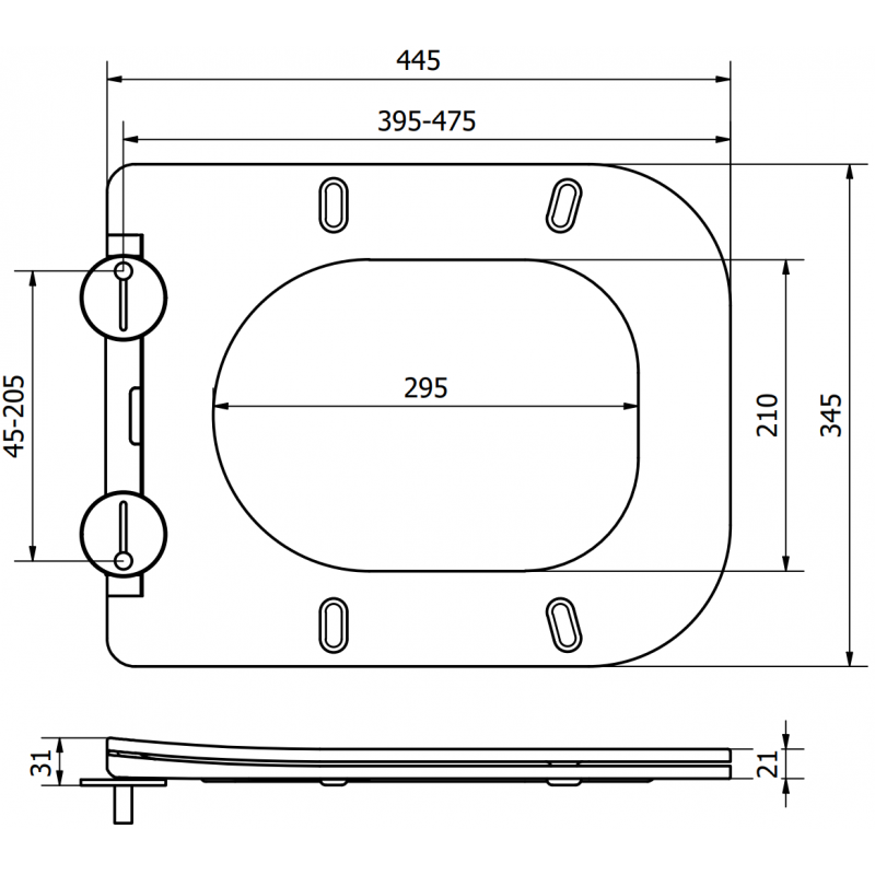 Mexen Teo abattant à descente lente, slim, duroplast, cappuccino mat - 39840064