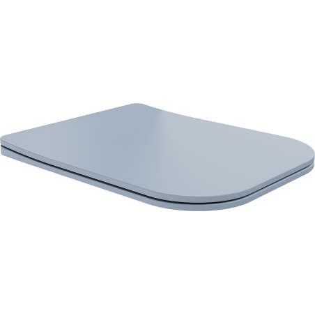 Mexen Teo siège de toilette à descente lente slim, duroplast, gris-bleu mat - 39840069
