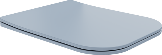 Mexen Teo siège de toilette à descente lente slim, duroplast, gris-bleu mat - 39840069