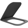 Mexen Madox abattant slim à descente lente, duroplast, gris foncé mat - 39154061