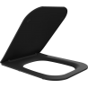 Mexen Madox abattant slim à fermeture douce, duroplast, noir mat - 39154085