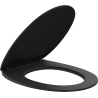 Mexen Egg abattant à fermeture lente et slim, duroplast, noir mat - 39243085