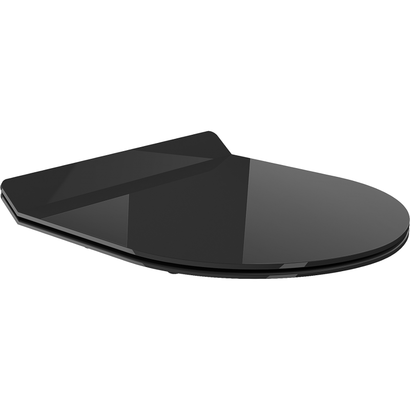 Mexen Lena abattant à descente lente slim, duroplast, noir brillant - 39242070