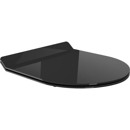 Mexen Lena abattant à descente lente slim, duroplast, noir brillant - 39242070