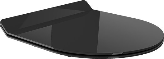 Mexen Lena abattant WC à descente lente slim, duroplast, noir brillant - 39242070