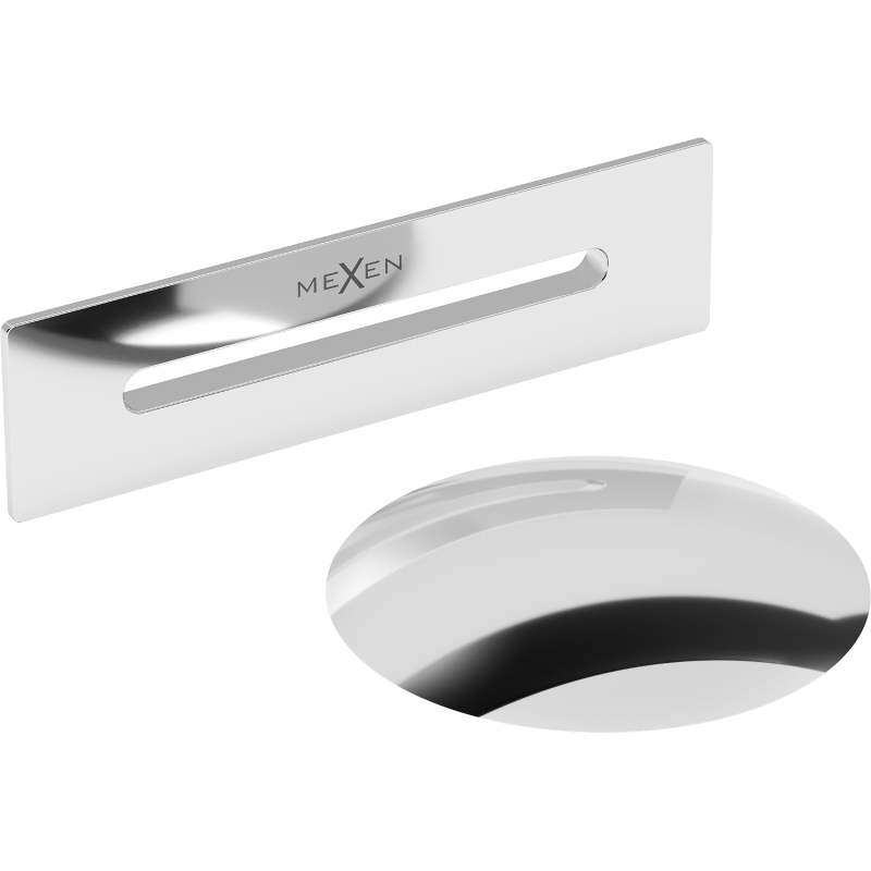 Mexen Uni bonde avec trop-plein pour baignoire autoportante, chrome - 5100-01