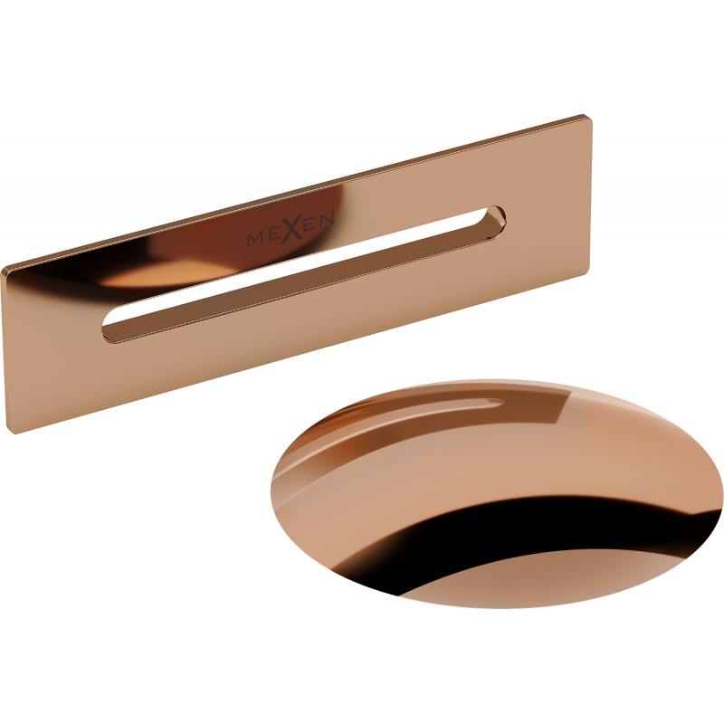 Mexen Uni bouchon avec trop-plein pour baignoire autoportante, or rose - 5100-60