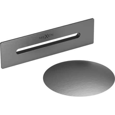 Mexen Uni bouchon avec trop-plein pour baignoire autoportante, gun gray brossé - 5100-66