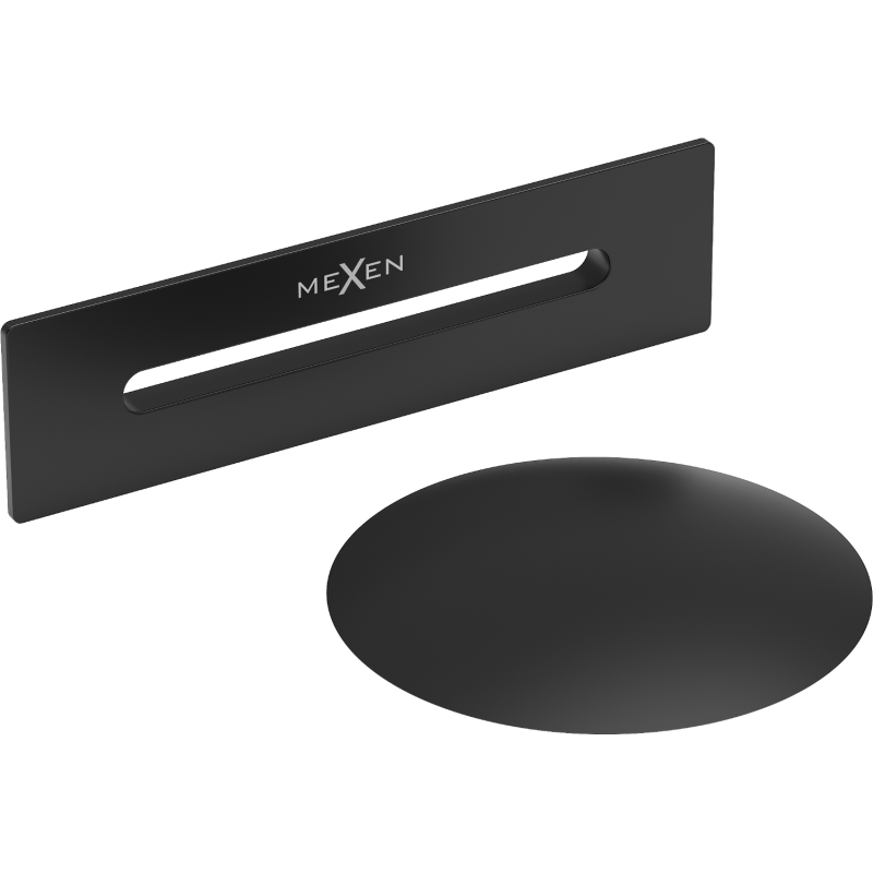 Mexen Uni bouchon avec trop-plein pour baignoire autoportante, noir - 5100-70
