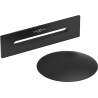 Mexen Uni bouchon avec trop-plein pour baignoire autoportante, noir - 5100-70