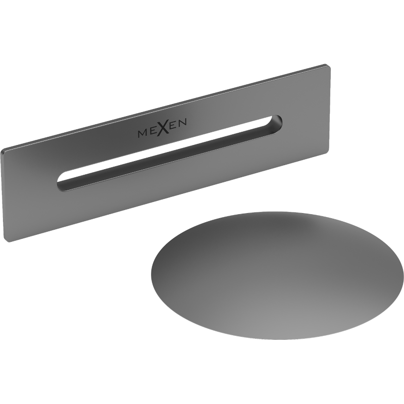 Mexen Uni bouchon avec trop-plein pour baignoire autoportante, gun metal - 5100-95
