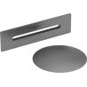 Mexen Uni bouchon avec trop-plein pour baignoire autoportante, gun metal - 5100-95