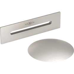 Mexen Uni bouchon avec trop-plein pour baignoire autoportante, nickel brossé - 5100-97