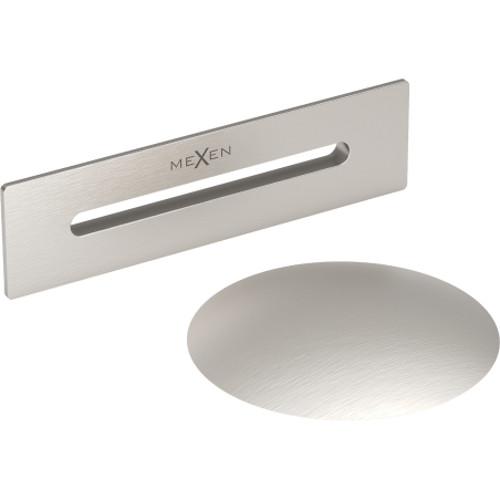 Mexen Uni bouchon avec trop-plein pour baignoire autoportante, nickel brossé - 5100-97