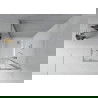 Mexen Rio cabine de douche carrée 80 x 80 cm, transparent, chrome + receveur plat, blanc - 860-080-080-01-00-4010