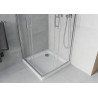 Mexen Rio cabine de douche carrée 90 x 90 cm, transparent, chrome + receveur plat, blanc - 860-090-090-01-00-4010