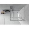 Mexen Rio cabine de douche carrée 90 x 90 cm, transparent, chrome + receveur plat, blanc - 860-090-090-01-00-4010