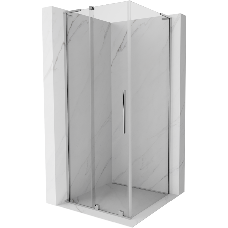 Mexen Velar L cabine de douche coulissante 100 x 100 cm, transparent, chrome - 871-100-100-03-01