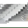Mexen Rio cabine de douche carrée 70 x 70 cm, rayures, chrome + receveur plat, blanc - 860-070-070-01-20-4010