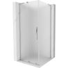 Mexen Velar L cabine de douche coulissante 100 x 100 cm, givrée, chromée - 871-100-100-33-01