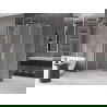 Cabine de douche coulissante Mexen Velar L 120 x 85 cm, givrée, chrome - 871-120-085-33-01