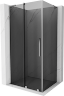 Mexen Velar L cabine de douche coulissante 90 x 100 cm, graphite, chrome - 871-090-100-43-01